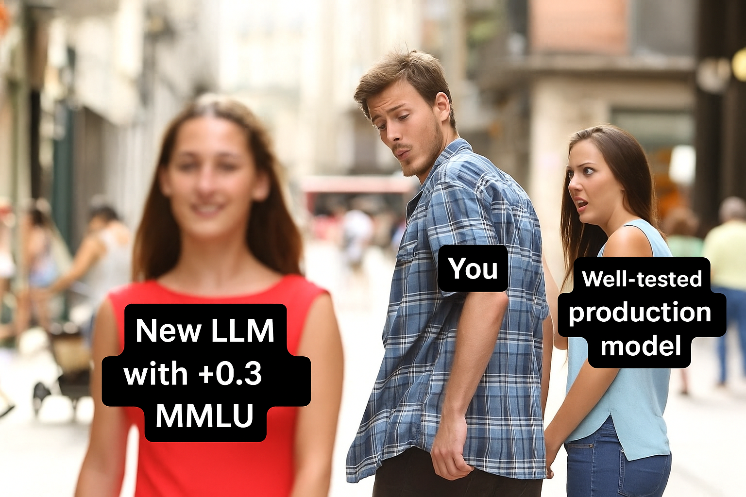 LLM temptation meme